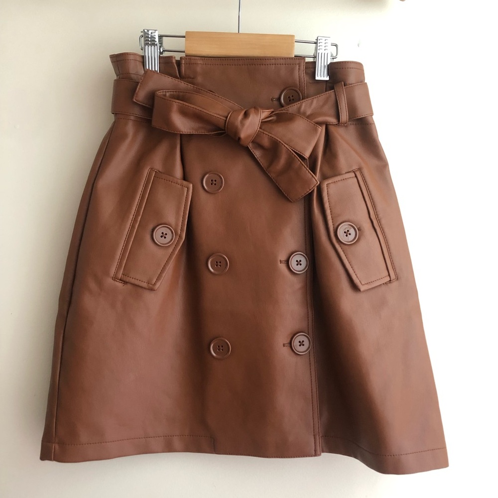 Forever 21 Leather Mini Skirt Size S